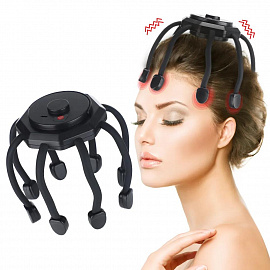 Электрический массажёр для головы в форме осьминога